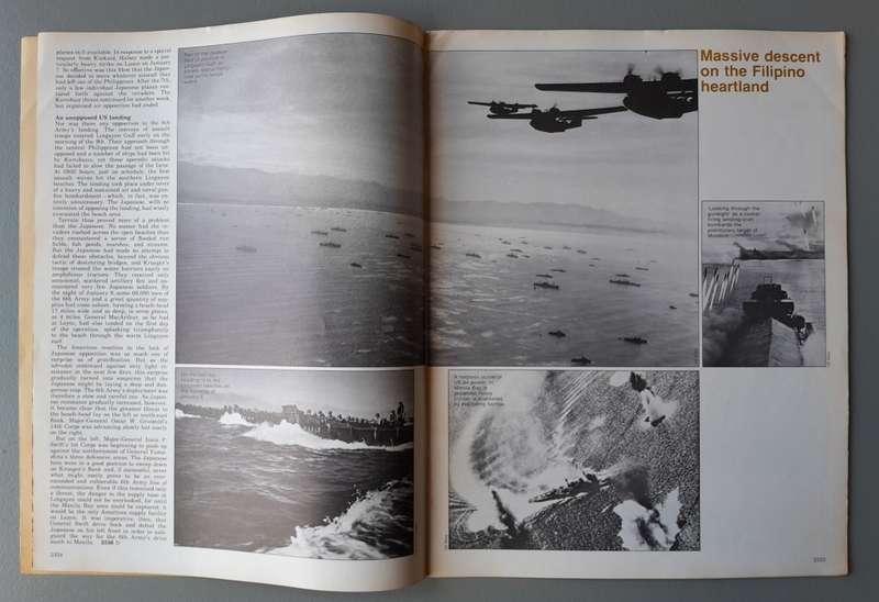 Vintage Purnell's "History Of The Second World War".  Iwo Jima.