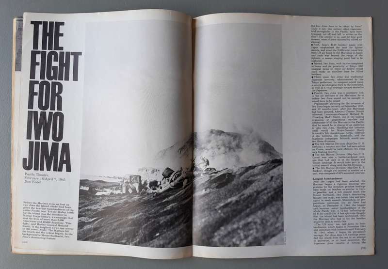 Vintage Purnell's "History Of The Second World War".  Iwo Jima.