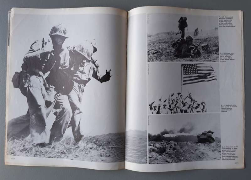 Vintage Purnell's "History Of The Second World War".  Iwo Jima.