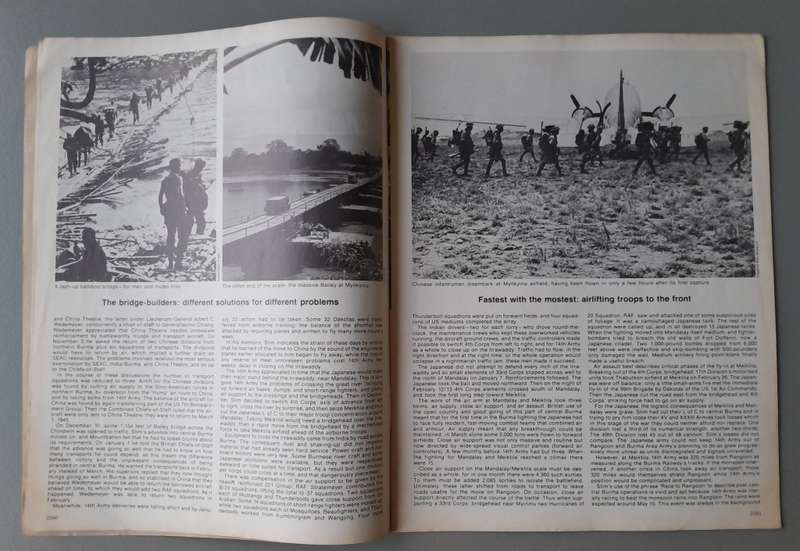Vintage Purnell's "History Of The Second World War".  Race to Rangoon.