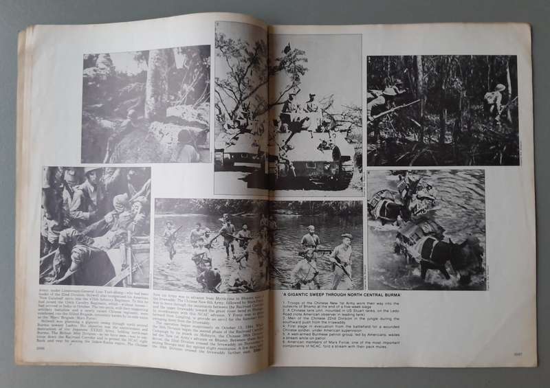 Vintage Purnell's "History Of The Second World War".  Race to Rangoon.