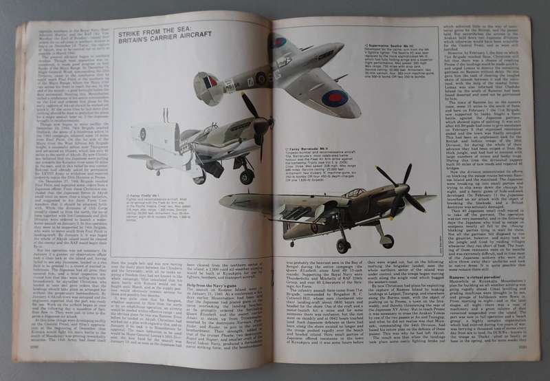 Vintage Purnell's "History Of The Second World War".  Race to Rangoon.