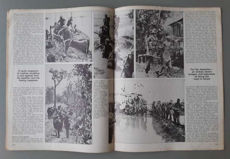 Vintage Purnell's "History Of The Second World War".  Race to Rangoon.