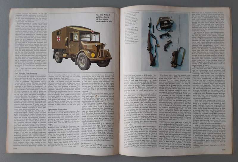 Vintage Purnell's "History Of The Second World War".  Race to Rangoon.