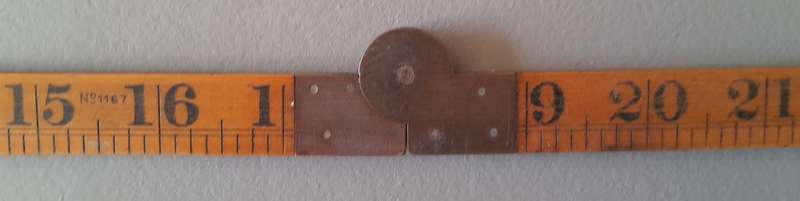 Vintage Rabone & Sons Boxwood And Brass 3-Foot Folding Rule.  No. 1167.