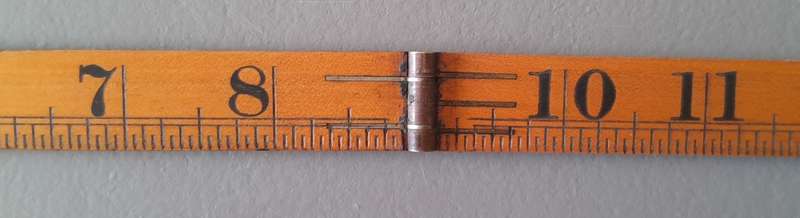 Vintage Rabone & Sons Boxwood And Brass 3-Foot Folding Rule.  No. 1167.
