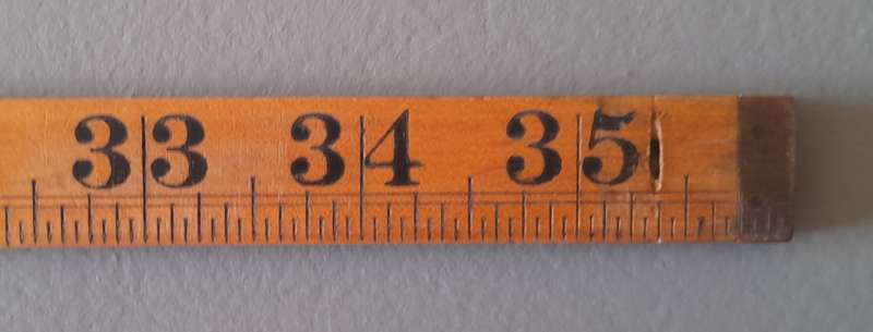 Vintage Rabone & Sons Boxwood And Brass 3-Foot Folding Rule.  No. 1167.