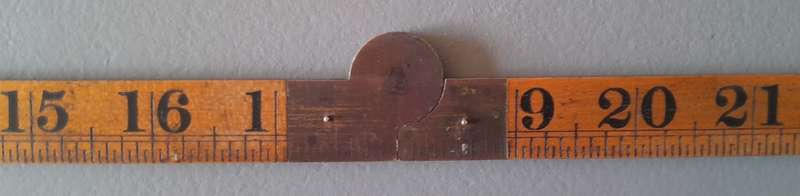Vintage Rabone & Sons Boxwood And Brass 3-Foot Folding Rule.  No. 1167.