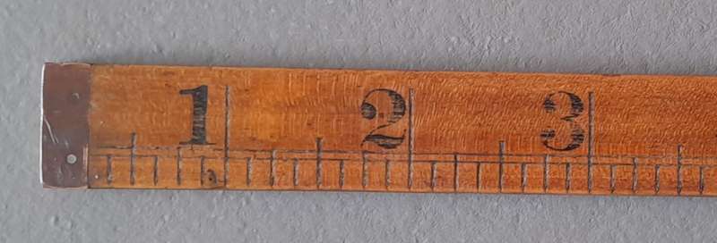 Vintage Rabone & Sons Boxwood And Brass 3-Foot Folding Rule.  No. 1167.