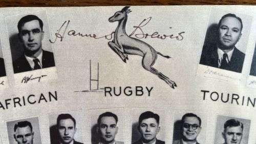 1951/52 South African Touring Team Pen Pics with signatures