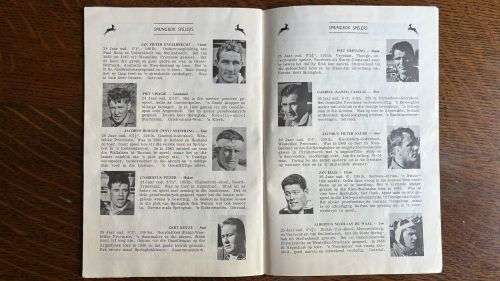 1967 South Africa vs France at Kings Park Programme