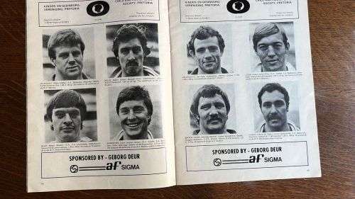1980 Currie Cup Final Northern Transvaal vs Western Province Programme