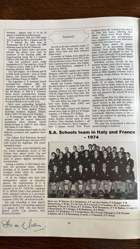 Border - Rugby History 1891 to 1991 by Percy Owen, Multiple Signatures, details below