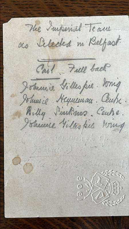 From Bob Loubser - 1906 Dinner Invitation, details below