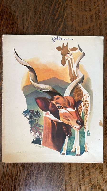 1959 Junior Springboks Dinner Menu Card, Signed, details below