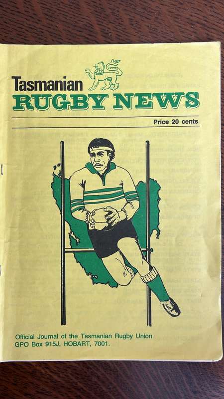 1980 Barbarians XV vs Tasmania with Original Signatures, details below