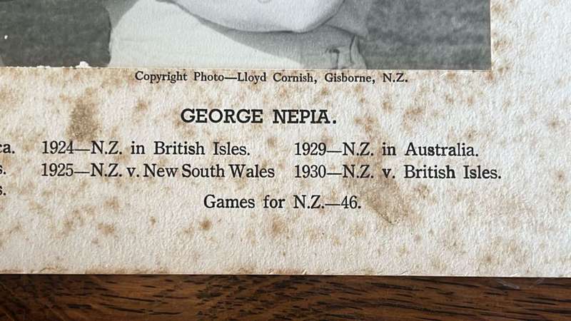 Original Photo - New Zealand`s Greatest Full Backs, Signed and Inscribed, details below
