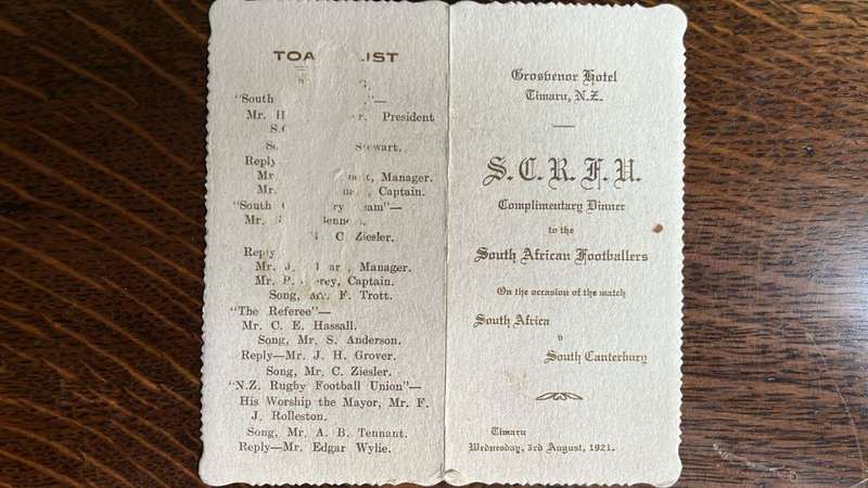 From Morkel`s Collection - 1921 Dinner Menu, details below