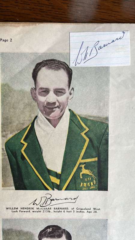 1952 Outspan Magazine with Rugby Supplement & Original Signatures, details below