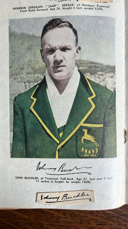 1952 Outspan Magazine with Rugby Supplement & Original Signatures, details below