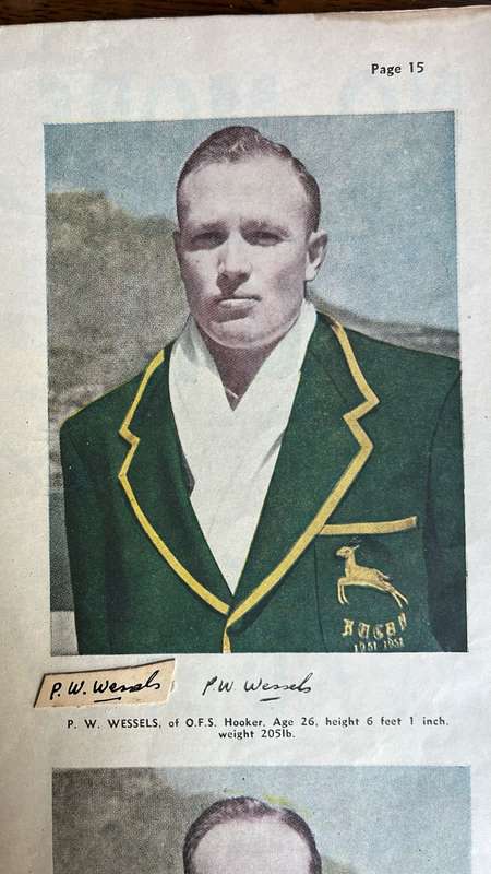 1952 Outspan Magazine with Rugby Supplement & Original Signatures, details below