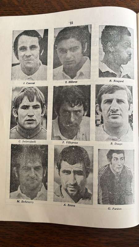 1971 France vs South Africa at Free State Stadium Programme, details below