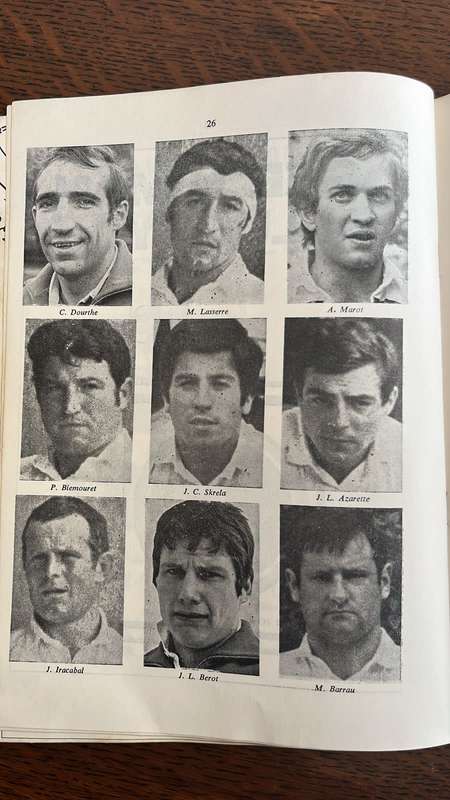 1971 France vs South Africa at Free State Stadium Programme, details below
