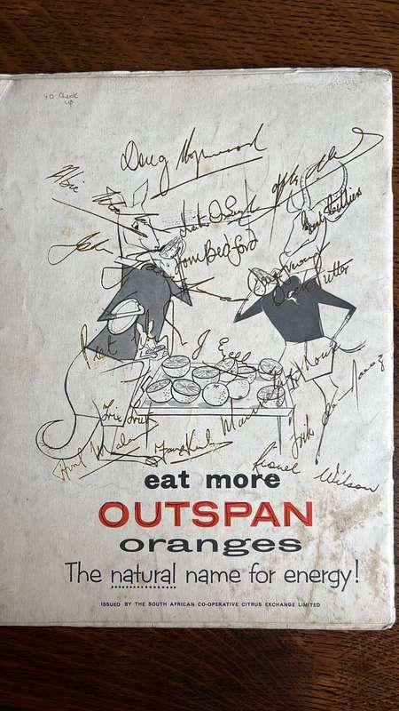 1963 Springboks vs Wallabies Pictorial Souvenir Programme, Signed, details below