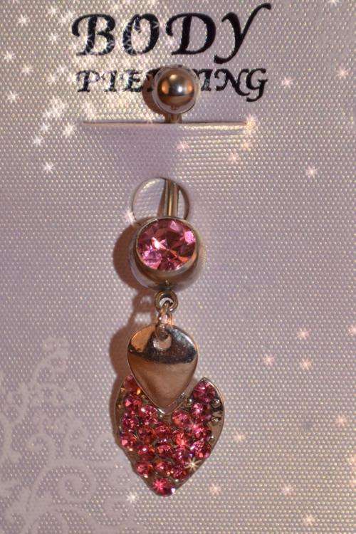 Belly Ring - Pink Heart
