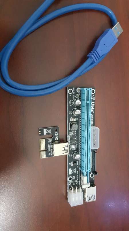 PCI - E (PCI - Express) Powered Riser Adapter Card Version 009C 16x