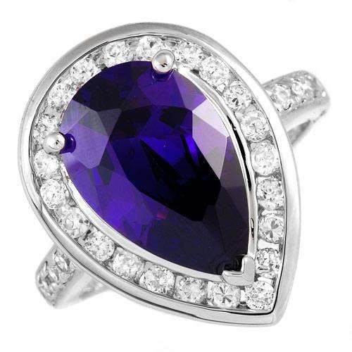 Genuine Sterling 10.20ctw Ring - Sz 7