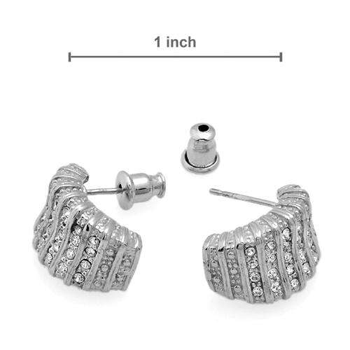 Genuine Sterling Silver (925) Crystal Earrings by Lauren G Adams