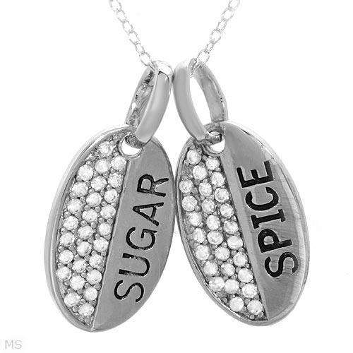 Genuine Sterling Silver (925) 1.35ctw SUGAR AND SPICE Necklace