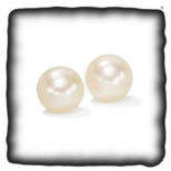 Bulk Sale: White Glass Pearl Earrings