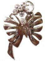 Petit Rhinestone Studded Butterfly Brooch/Pin