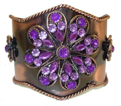 Antiqued Copper Cuff Bracelet