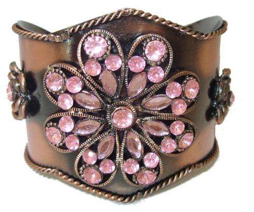 Antiqued Copper Cuff Bracelet