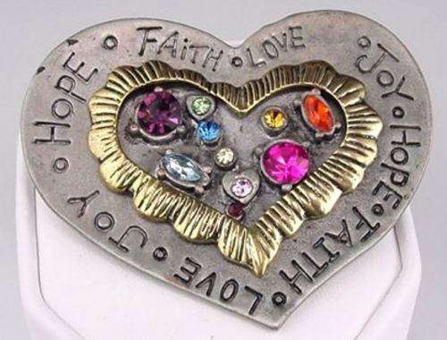 Humanity Brooch - Genuine Swarovski Crystals