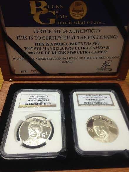 Special Set Bucks and Gems Set R1 Proof Coins Graded PF69 Ultra Cameo