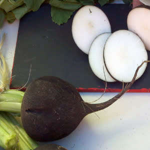 RADISH SEEDS BLACK NERO TONDO - 50 BLACK RADISH SEEDS