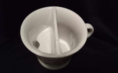 Charming vintage "moustache cup"