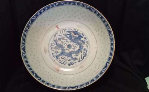Vintage Chinese Rice bowl set with spoons