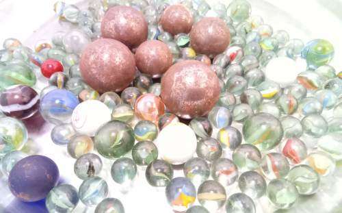 Collection of beautiful marbles