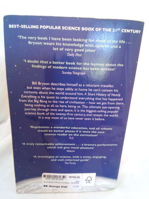 A short history of nearly everything by Bill Bryson