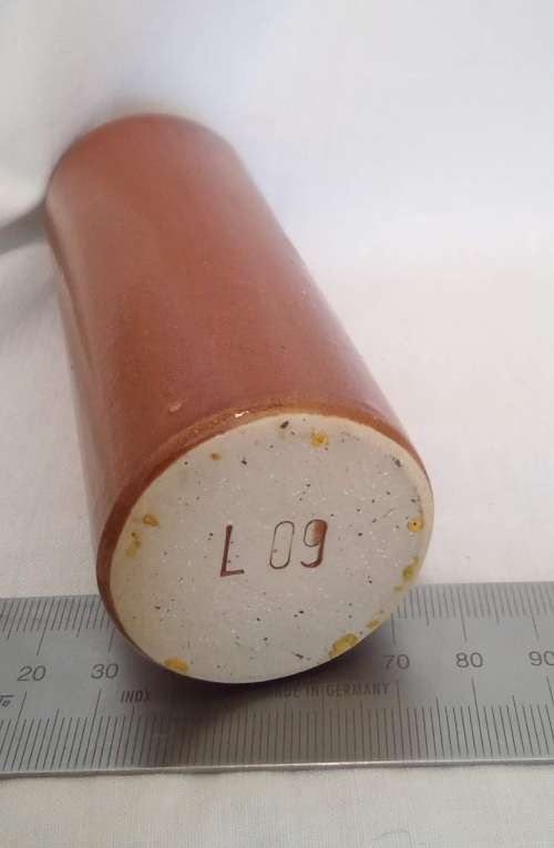 Lovely Small stoneware bottle marked L09
