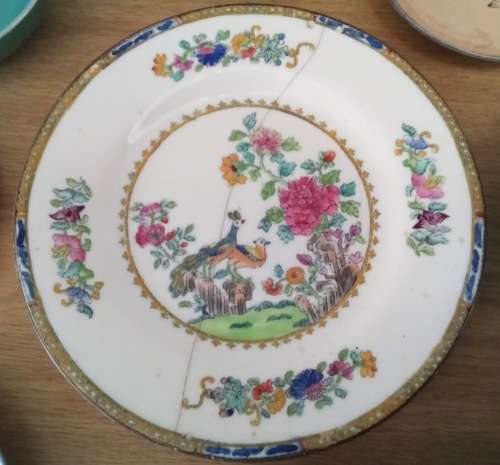 Beautiful vintage mixed side plate and smaller Lot 1