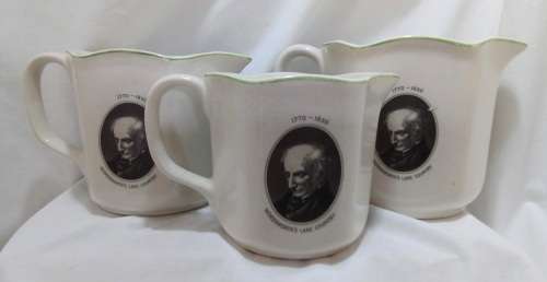 Three stunning vintage trio of Nelson ware pitchers
