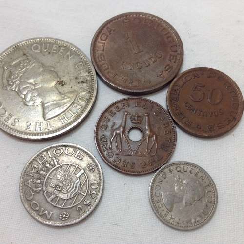 Collectible coins from Rhodesia, Mozambique and Mauritius 1955 to 1975