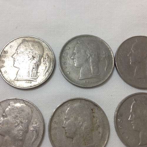 Collectible Belgian coins 1946 to 1961