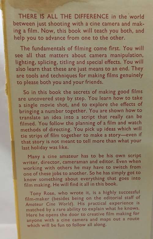 The Simple Art of making films by Tony Rose